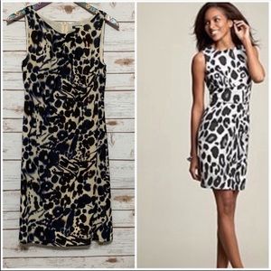 Ann Taylor Cheetah Print sleeveless Sheath Dress